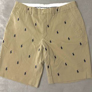 Polo Horse Khaki Shorts Mens 36 EUC